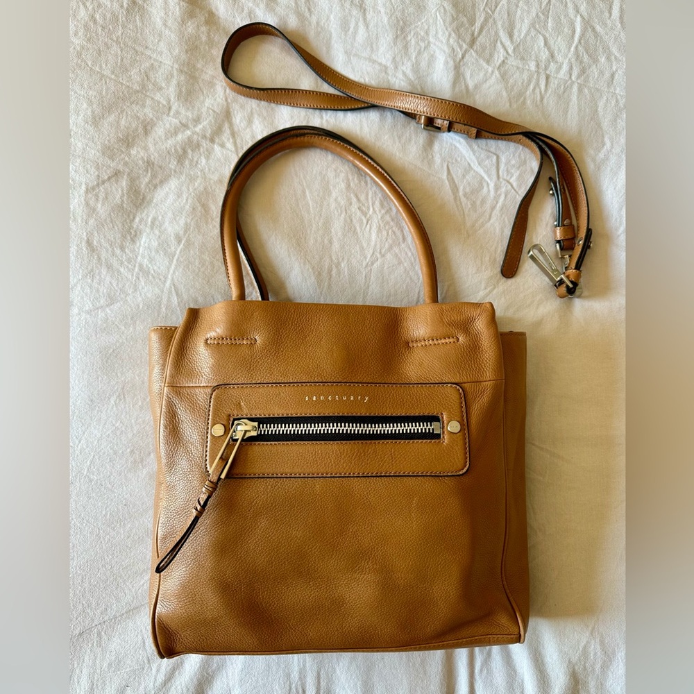 NWT Sanctuary Brown Leather Shoulder Bag